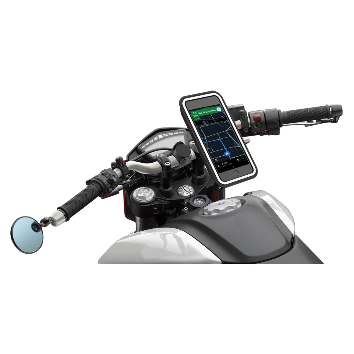 Magnetische Smartphone-Halterung für Motorrad- oder Fahrrad-Lenker